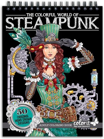 ColorIt Goddesses Adult Coloring Book Spiral Bound, USA Printed, Lay Flat Hardback Covers, Thick Smooth Paper, 50 Single-Sided Goddesses Coloring Pages in Saudi Arabia