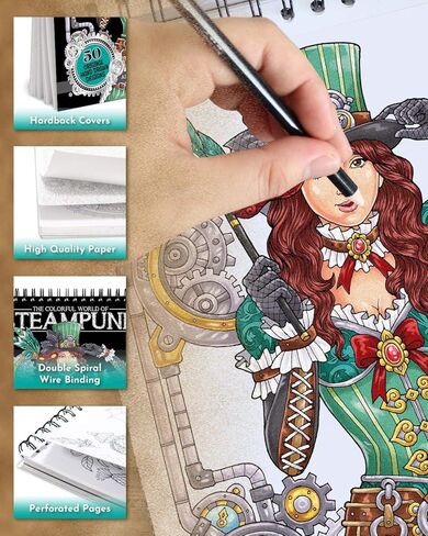 ColorIt Goddesses Adult Coloring Book Spiral Bound, USA Printed, Lay Flat Hardback Covers, Thick Smooth Paper, 50 Single-Sided Goddesses Coloring Pages in Saudi Arabia