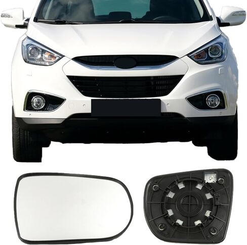 Passenger Side Mirror Replacement Glass for Hyundai Tucson / ix35 2010-2015,Automotive Exterior Heated Right Side View Mirror Glass for 2010, 2011, 2012, 2013,2014,2015 Hyundai Tucson / ix35 in Saudi Arabia