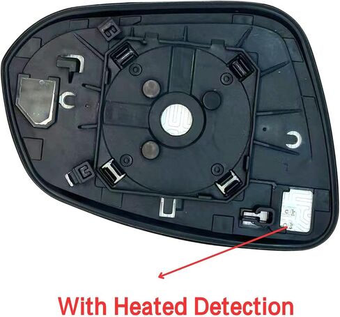 Left Driver Side Mirror Glass Heated Without Auto Dimming Compatible with for Toyota Rav4 2019-2024 Left Side View Mirror Replacement Glass With Backing (Left Driver Side Mirror Glass Heated) in Saudi Arabia