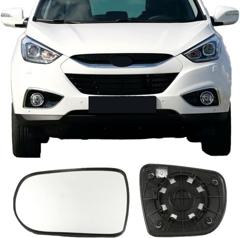 زجاج بديل للمرآة الجانبية للركاب لسيارة Hyundai Tucson / ix35 2010-2015، زجاج مرآة رؤية جانبية يمين خارجي ساخن للسيارات لعام 2010، 2011، 2012، 2013،2014،2015 Hyundai Tucson / ix35 in Kuwait