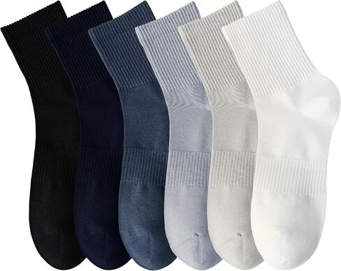 MAGIARTE Mens Athletic Cotton Quarter Crew Socks Moisture Wicking Odor Control Light Weight Sports Socks for men in Kuwait