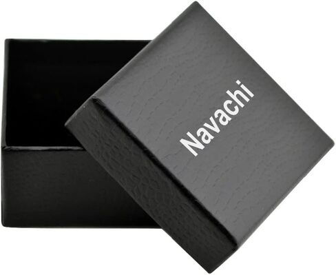 Navachi 18k White Gold Plated Micro Inlay White Zircon Square Shape Az3201 Bracelet Bangle 7.1" in Saudi Arabia