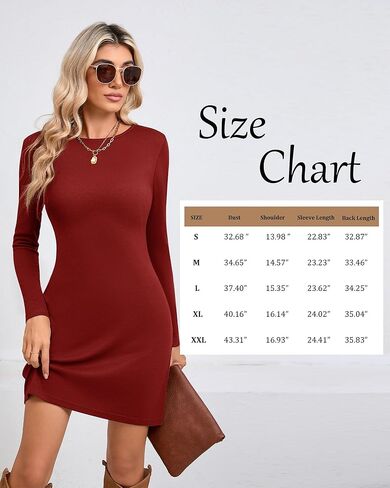 2 Pack Women's Club Long Sleeve Mini Dresses Boat Neck Slim Fit Bodycon Dresses Casual Short Party Dresses Fall 2024 in Kuwait