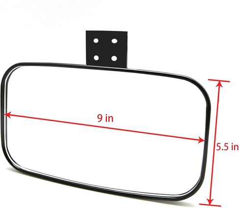 مرآة الرؤية الخلفية من Ranger، مرآة الرؤية الخلفية UTV، مرايا الرؤية الخلفية المحدبة المركزية المتوافقة مع 2017-2023 Polaris Ranger 500 570 900 XP 1000 XP. in Kuwait