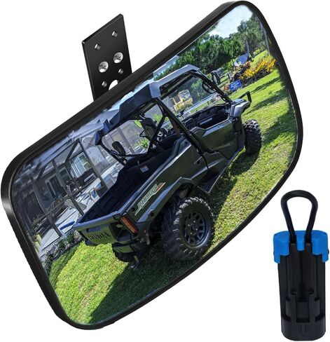 مرآة الرؤية الخلفية من Ranger، مرآة الرؤية الخلفية UTV، مرايا الرؤية الخلفية المحدبة المركزية المتوافقة مع 2017-2023 Polaris Ranger 500 570 900 XP 1000 XP. in Kuwait