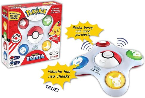 Pokemon Trainer Trivia Toy Featuring The Virtual Game Master 2 Modes Single & Multiplayer, Guessing Brain Game Pokemon Go Digital Travel Board Games in Saudi Arabia