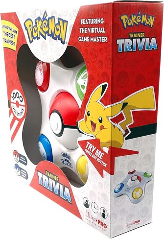 Pokemon Trainer Trivia Toy Featuring The Virtual Game Master 2 Modes Single & Multiplayer, Guessing Brain Game Pokemon Go Digital Travel Board Games in Saudi Arabia