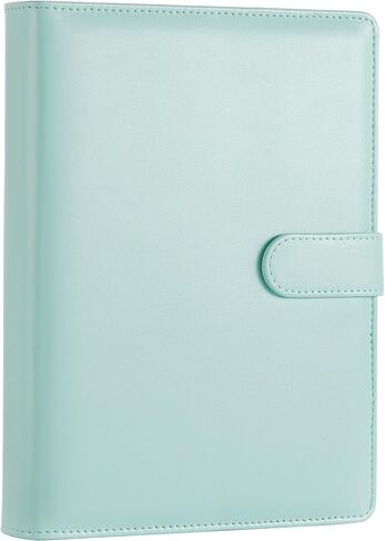 A5 Kpop Photocard Binder, PU Leather refillable Pages, 6 Ring Organizer Binder Cover with 10 Pocket Pages and 1 Set of backboards, Personal Planner with Magnetic Buckle (Pink) in Kuwait