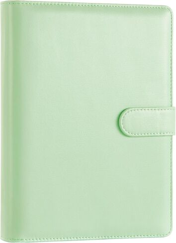 A5 Kpop Photocard Binder, PU Leather refillable Pages, 6 Ring Organizer Binder Cover with 10 Pocket Pages and 1 Set of backboards, Personal Planner with Magnetic Buckle (Pink) in Kuwait
