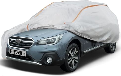 Favoto Waterproof SUV Car Cover - Custom Fit for Subaru Outback (1999-2024) Outdoor Oxford Cloth All Weather for Automobiles Rain Sun Dust Protection Windproof Vehicle Covers in Saudi Arabia