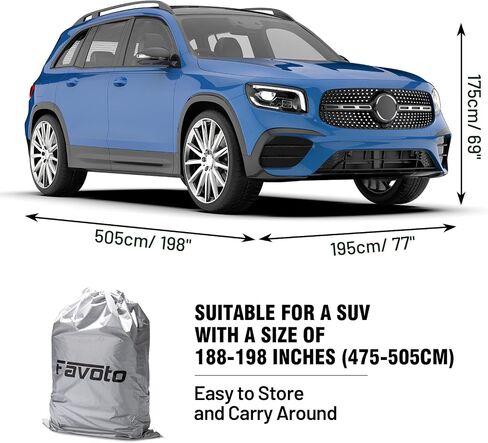 Favoto Waterproof SUV Car Cover - Custom Fit for Subaru Outback (1999-2024) Outdoor Oxford Cloth All Weather for Automobiles Rain Sun Dust Protection Windproof Vehicle Covers in Saudi Arabia