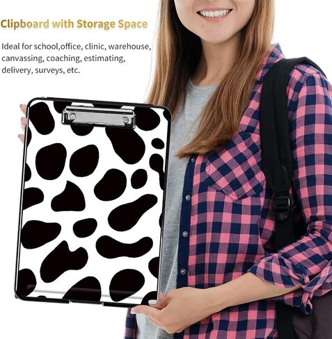 Clipboard with Storage Featuring Christian Flowers Top-Bottom Flip Open Design Comprehensive Storage Solution for Office Essentials – Ideal for Nursing and Professional Use, 9.5x14.2 in in Saudi Arabia