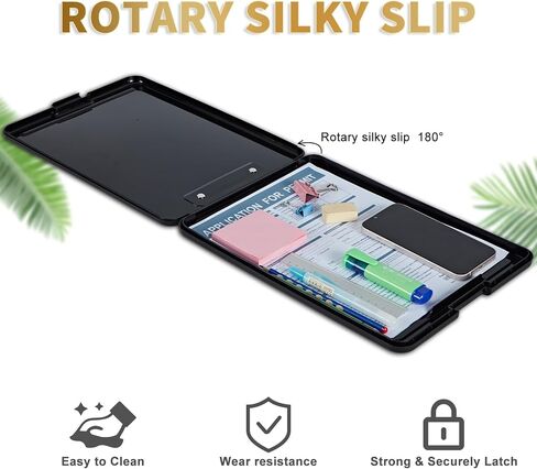 Clipboard with Storage Featuring Christian Flowers Top-Bottom Flip Open Design Comprehensive Storage Solution for Office Essentials – Ideal for Nursing and Professional Use, 9.5x14.2 in in Saudi Arabia