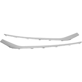 Front Bumper Lower Fog Trim Molding Step Pad for 2018 2019 Chrome Lower Trim Molding