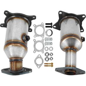 16490 16491 Catalytic Converter Kit Front and Rear Side Replacement for Ford Taurus/Taurus X/Edge/Flex/Fusion Lincoln MKS/MKX/MKZ Mazda 6/CX-9 Mercury Sable 3.5L V6, Mazda CX-9 3.7L V6