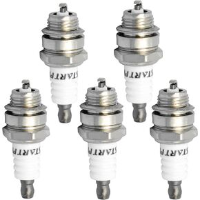 Start Pro 5-Pack L7T Iridium Power Spark Plugs لمحركات ثنائية الشوط - مثالية للمناشير، أدوات التشذيب، المنافيخ، آلات المحركات الصغيرة.