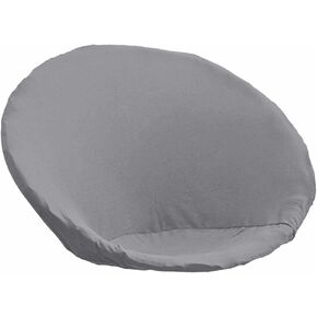 Round Saucer Cover, Polyester Fiber High Stretch Washable Anti, for Furniture, Adults, Black