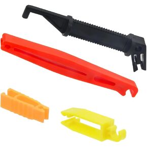 4 PCS Car Fuse Extraction Clip Set, 2.9" + 4.1" + 1.2" + 1.9" Medium and Small Fuse Multi-SPEC Puller, Non-Destructive Plug-in Fuse Replacement Tool, Universal for Cars（Multicolored）
