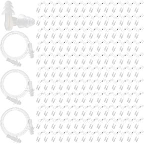 Trelaco 170 Pairs Corded Ear Plugs Bulk Soft Reusable Earplugs Noise Reduction Earplugs with String Hearing Protection Ear Plugs with Cord for Kids Adults Sleeping Swimming Noise Canceling