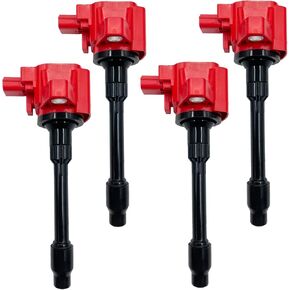 PERFORMANCE IGNITION COIL 30520-5R0-013 305205R0013 30520-5R0-003 305205R0003 CM11-121A CM11121A UF-749 UF749 SET OF 4 COMPATIBLE WITH HONDA CIVIC FIT 1.5 L4 GK GR9 GS1