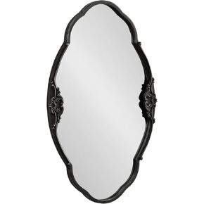 Kate and Laurel Novella Glam Ornate Mirror, 18x30, Gold, Traditional Baroque Inspired Wall Decor