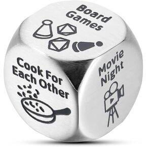 Funny Anniversary Valentines Day Gifts for Boyfriend Girlfriend Couples Dinner Food Decision Dice Date Night Ideas for Her Him Wedding Engagement Christmas Birthday Gifts for Husband Wife