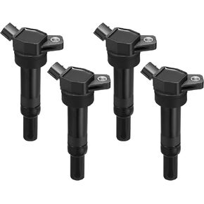 Set of 4 UF651 Ignition Coil Pack Compatible with 2011-2016 Hyundai Elantra Tucson Elantra GT Elantra Coupe Kia Forte Soul Forte5 Forte Koup 1.8L 2.0L L4 Replaces 27300-2E000 C1804 5C186 UF-651