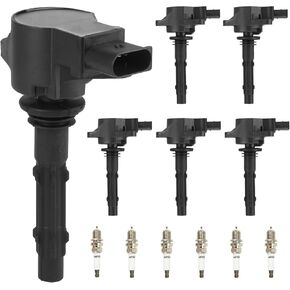 Ignition Coils Pack & Iridium Spark Plugs for Mercedes-Benz G550 GL450 SL550 C300 C350 CL550 ML350 ML450 ML550 S550 SLK300 SLK350 3.5L 3L 5.5L 05 06 07 08 09 10 11 12 13 14 15 UF535-6 Set