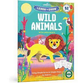 eeBoo: Learn to Draw - Magical Creatures - Drawing Guidebook, 50+ Stickers, Themed Step-by-Step Lessons, Simple Forms in Simple Steps, Kids Ages 5+