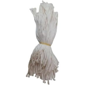 Cotton Wicks | Diya Batti Extra Long 5 Inch Wicks for Pooja Aarti Off White | (Pack of 20)