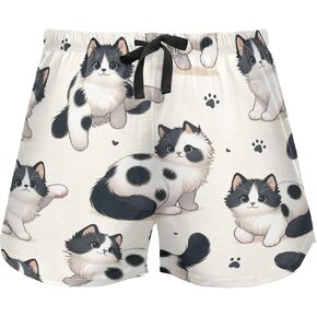 Women Pajama Shorts Lounge Bottom Leopard Print Cheetah Sleepwear Drawstring Pj Bottoms Jogging Yoga Sweat Shorts in Kuwait