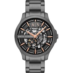 A|X ARMANI EXCHANGE Men's Automatic Gunmetal Stainless Steel Watch (Model: AX2458)