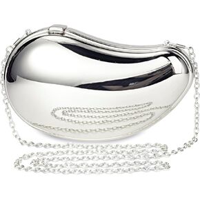 Tmore Acrylic Clutch Purse for Women Shell Shape Purse Acrylic Evening Bag Purse Chain Shoulder Bag