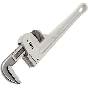 QNCZ Pipe Wrench Set, Professional Aluminum Pipe Wrench 14" & 8", Heavy Duty Plumbers Wrench for Plumbers, Pipe, Home, Auto Repair