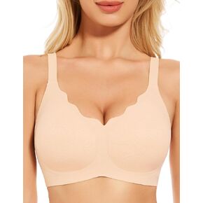 Half Floral Wireless Bras for Women No Underwire Seamless Bralettes with Support Womens Bras Comfort T Shirt Bras