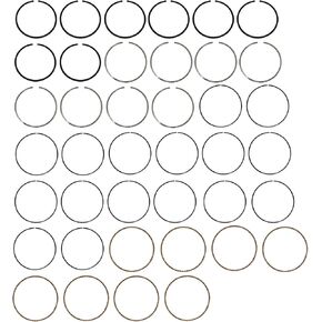 GXARTS Moly Ring Engine Piston Ring Set 96mm 41859CP Compatible with GMC Trk 4.8L 5.3L 1999 2000 2001 2002 Standard