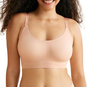 Momcozy Seamless Bras for Women, Pullover Bra Wireless Full Coverage Sleep Bra with Adjustable Straps EB095
