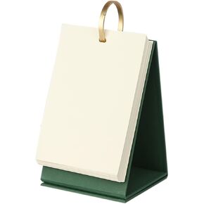 Small Blank Flash Cards Index Cards Note Cards Punched with Binder Rings Kraft Paper Standing Flip White Study Cards Memo Scratch Pads Bookmark DIY Greeting Cards Mini Customizable Cardstock
