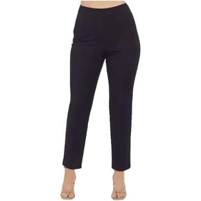 SPANX Womens' Polished Ankle Slim Straight Pants, Classic Navy, Petite Extra Large in Kuwait