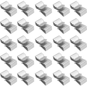 25 PCS Trailer Frame Wire Clips, 0.72"/18mm Steel Trailer Wiring Clips for Automotive Wires Management, Cable Organization for Boat Trailer, Fishing Boat, Car Accessories
