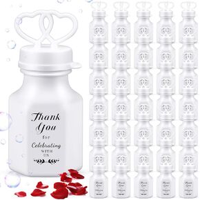 192 Pcs Wedding Bubbles Bulk Mini Bubble Wands White Funny Party Favors Wedding Gifts for Wedding Anniversary Valentine's Day Engagement Bridal Celebration Guests Gift