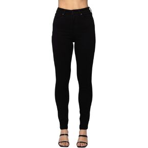 High Waist Tummy Control Classic Skinny Jeans for Women - Stretch Denim Pants 88757