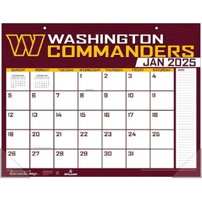 TURNER SPORTS Washington Commanders 2025 22x17 Desk Calendar (25998061554)