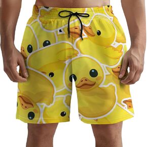 Men's Swim Trunks with Bird Print Quick Dry Swimsuits Beach Shorts with Pockets Summer Gifts
