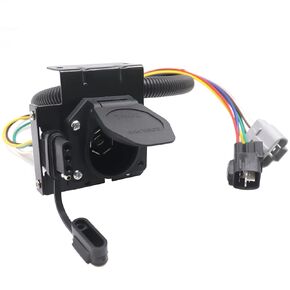 Multi-Towing 7 Way and 4-Pin Flat Trailer Connector Custom Fit Vehicle Wiring Harness Fits for 2003-2009 Toyota 4 Runner/Lexus GX 470 with Factory Tow Package