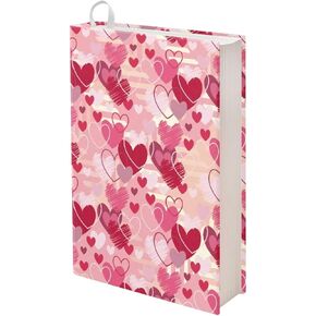 AFPANQZ Pink Marble Design Book Cover Protector Book Sleeve Jumbo Fabric Book Sleeve Suitable for Most Textbook Hardcover Book Paperbook Easy Apply Reusable Book Covers