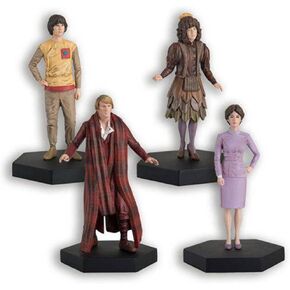 مجموعة Hero Collector Eaglemoss الطبيب الخامس ونيسا وتيجان وأدريك | مجموعة تمثال دكتور هو | نسخة طبق الأصل للنموذج in Kuwait
