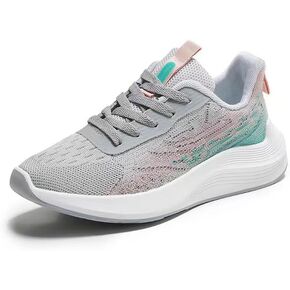 D02Gray, Adult, Women, 5.5, Numeric Range, US Footwear Size System, 6, MediumWomen's Breathable Anti-slip Sneakers,Women's Lightweight Running Shoes,Women's Walking Shoes Pink,Blue,Purple