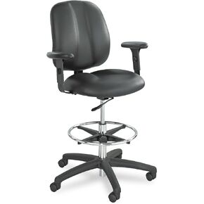 Safco Products 6689BL Adjustable T-Pad Arm Set for use with Apprentice II Extended Height Chair (sold separately), Black